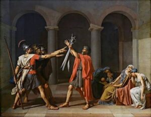 Figure 1 – The Oath of the Horatii. Source: DAVID (1784), Wikimedia Commons.